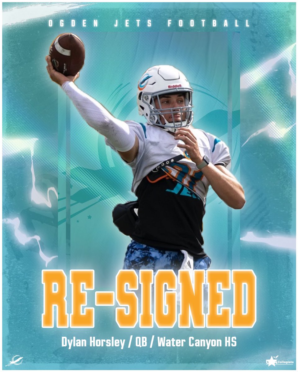 OgdenJets's tweet image. Jets Fans, we are excited to announce our first 3 players that are back under New Head Coach/GM @huntloveless. They have been in Ogden training together all summer to be best ready for their 2nd year campaign.
@Hunter4kBell Athlete, @flint_colby LB, @DylanHorsley4 QB.
Go Jets