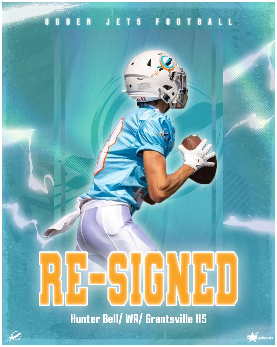 OgdenJets's tweet image. Jets Fans, we are excited to announce our first 3 players that are back under New Head Coach/GM @huntloveless. They have been in Ogden training together all summer to be best ready for their 2nd year campaign.
@Hunter4kBell Athlete, @flint_colby LB, @DylanHorsley4 QB.
Go Jets