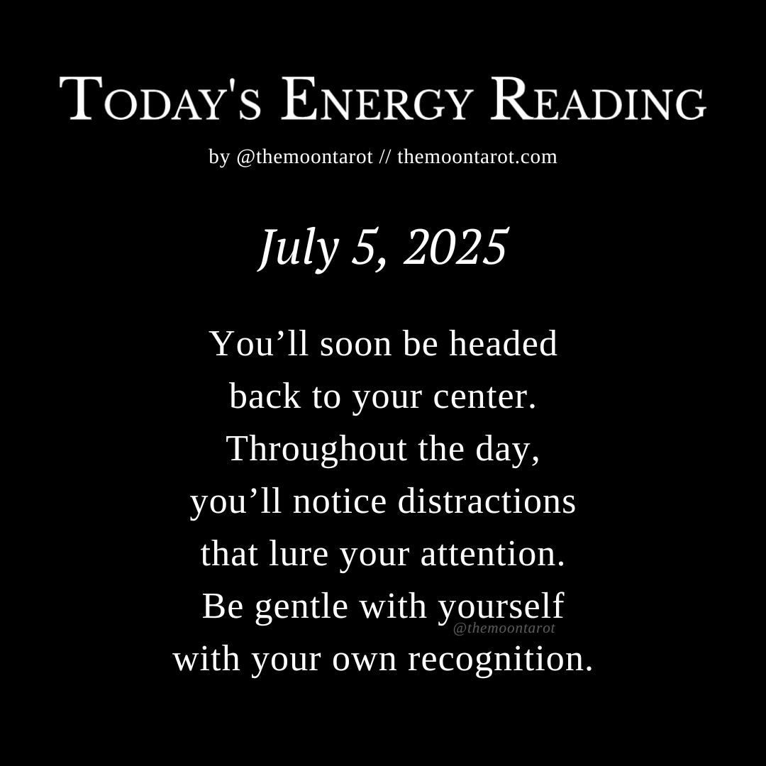 themoontarot_'s tweet image. Today's Energy Reading: July 5, 2025