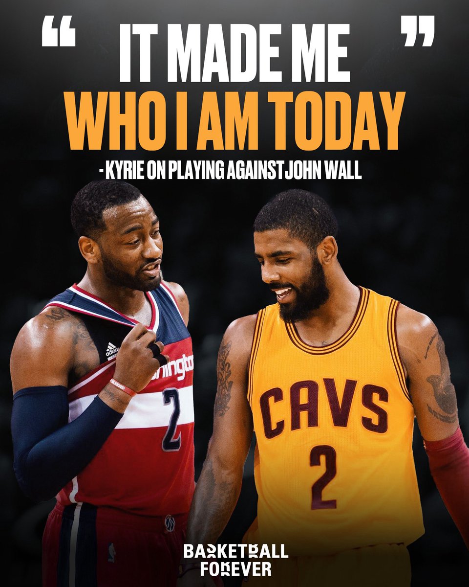 Kyrie Irving on John Wall 🤝

"Let me give John Wall his flowers. He set the precedent being the No.1 pick, being a point guard, being everything that you could want and being an exciting guard in the NBA. Both of us can onto the scene later on in the rankings. For us to go