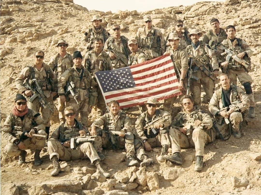 Members of American Special Forces during Operation Desert Storm, 1991.