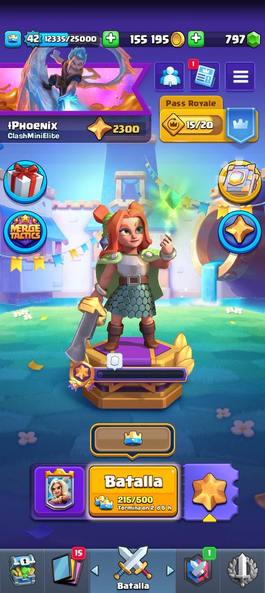 A pesar de que no tengo mucho tiempo para jugar por mi trabajo, creo que he avanzado bastante mañana espero alcanzar las 3k de copas 

Y ya también me faltan pocas gemas para el nombre, quien quiere colaborarme con gemas?? 🤭🤭🤭