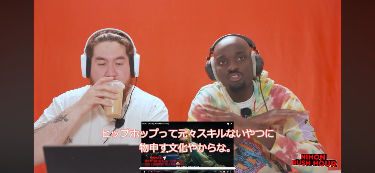 zoruuuu's tweet photo. @ashitabacafe ファッション的に英語を扱ってるという根拠は？
そもそもhiphopをアメリカ以外でやってて100%��国語だけで作詞してる人なんか居ません
逆に発音や文法が完璧じゃないと英語を一切使えないなんていう方が馬鹿げてると思いませんか？
あと画像はアメリカ人のreactですが普通に高評価ですが…笑 https://t.co/qBduvMMedP
