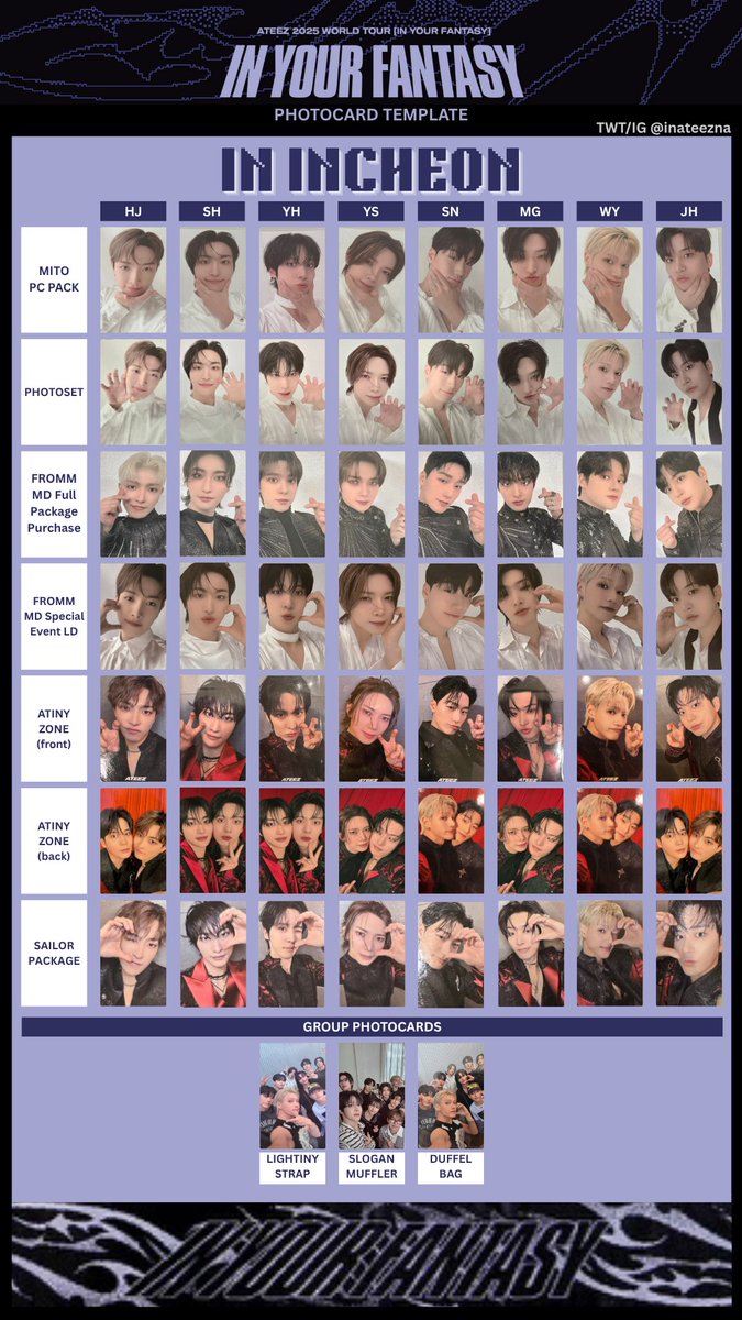 ateez in your fantasy 封入トレカ ユノ 4枚 ateez in your fantasy