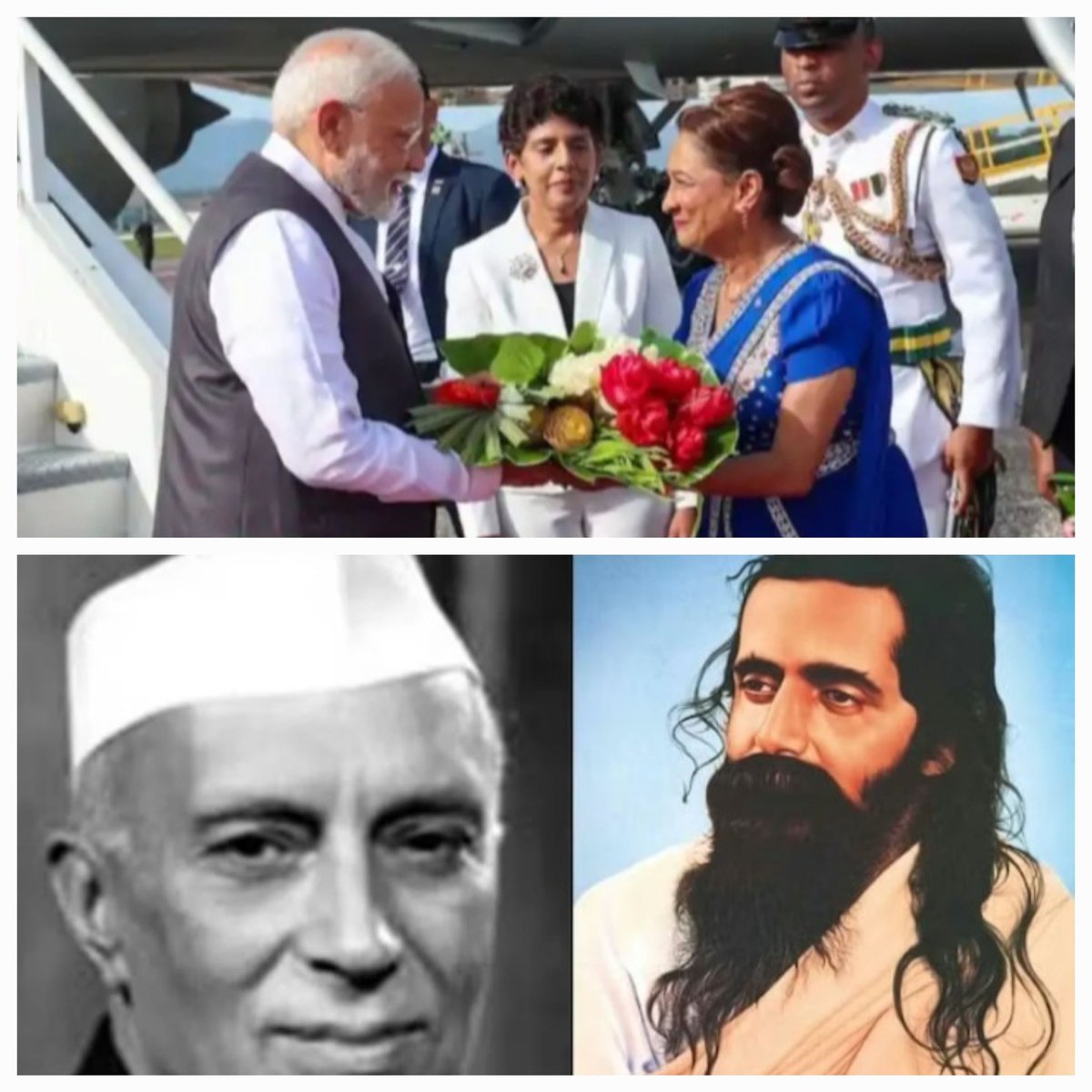 सत्य सनातन धर्म 🙏🏻 🚩
क्या फर्क होता है देश भक्त संघ आरएसएस, सनातन धर्म महासभा आर्य समाज और हिंदू विरोधी व्यक्ति चिचा लेहरू 🔥🔥
गिरमिटिया लोगों का एक अनुरोध जिसे पंडित नेहरू ने ठुकरा दिया था, गोलवलकर ने पूरा किया।

प्रधानमंत्री टोबैगो त्रिनिदाद की यात्रा पर हैं. वहां भारतीय