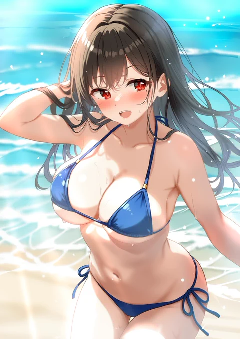 #ビキニの日 ヒャッハー!!٩( ''ω'' )و ビキニのお姉さんと一緒に海へ行こう!!