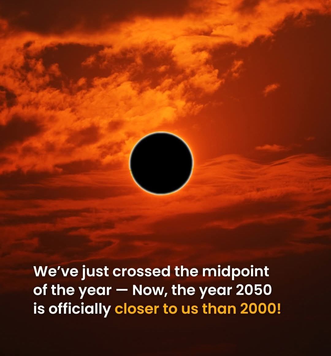 zone_astronomy's tweet image. We’ve crossed the midpoint of 2025. Think about that for a moment: the year 2000 — once seen as the future — is now further behind us than 2050 is ahead.

It’s a subtle but powerful reminder that time moves quickly — and so does change.
