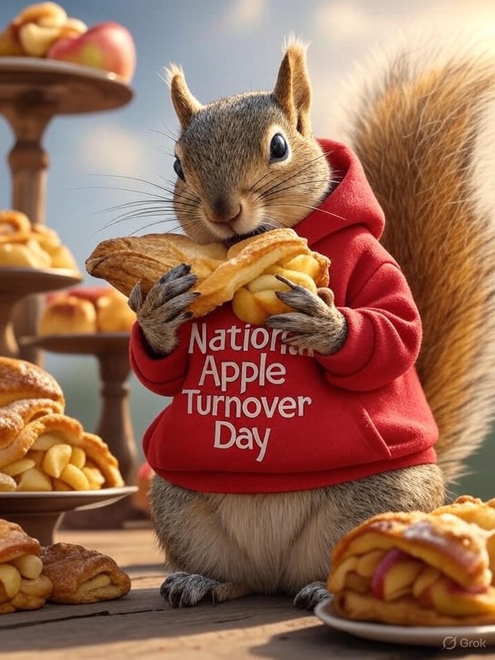 AlabamaSaloli's tweet photo. ๐ฅ #TodayWeCelebrate National Apple Turnover Day! On July 5, 2025, bite into flaky, apple-filled pastries, delighting since colonial times! My turnover was a warm hug today! ๐๐ Bake, eat, or share your pastry love with #NationalAppleTurnoverDay! โจ #DateInFocus #AppleTurnover #Dessert