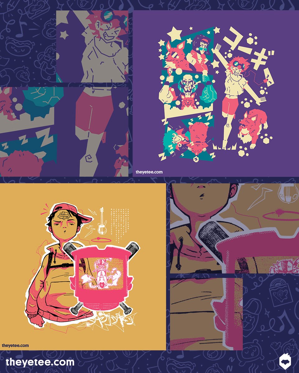 LAST CHANCE! In one hour, these #dailytees will switch over from the late night anime block. Act fast! theyetee.com