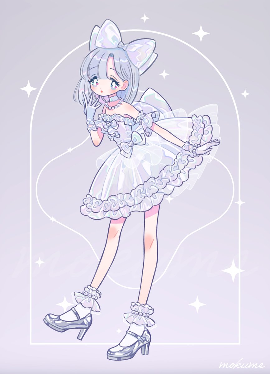 mokume001's tweet image. 真珠のドレス