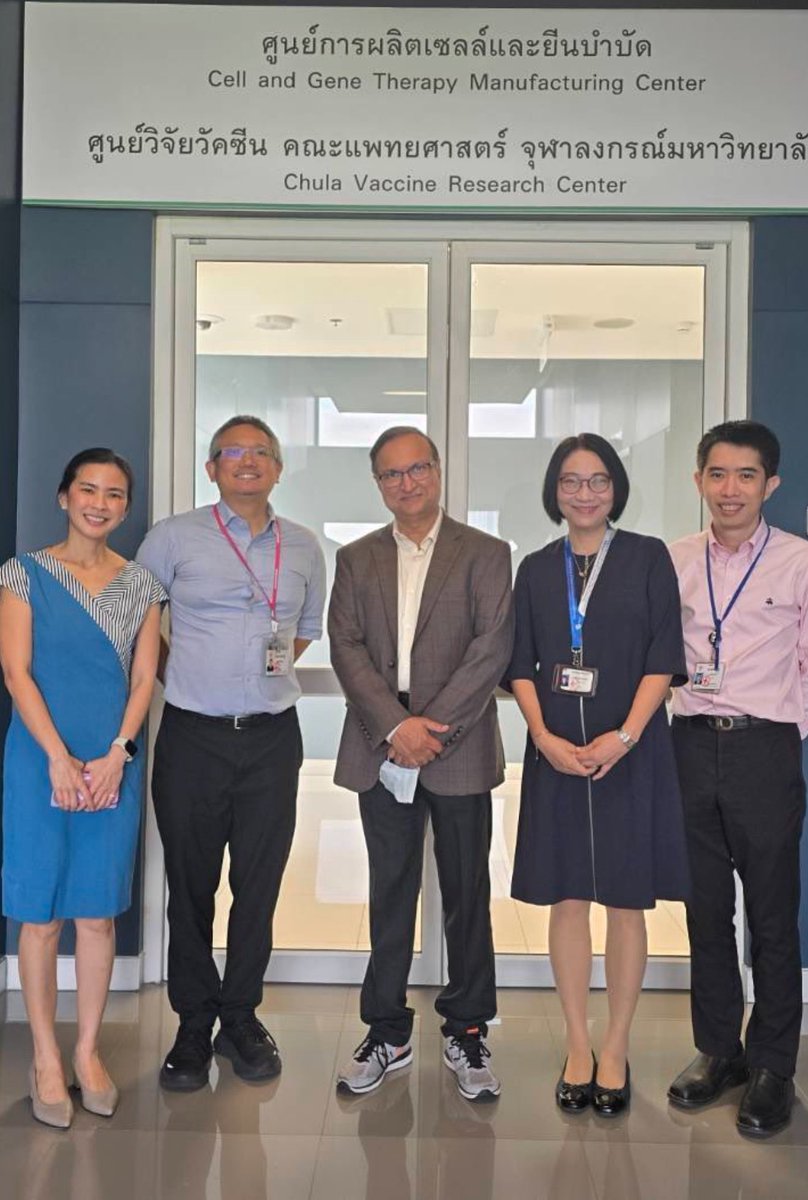 bmtdoc63's tweet image. Enjoying, learning. getting amazed by the great works being done at the #CellAndGeneTherapy center @prmdcu. Great way to spend a #happy4thofjuly2025. Thank you @ChulalongkornU for inviting me.