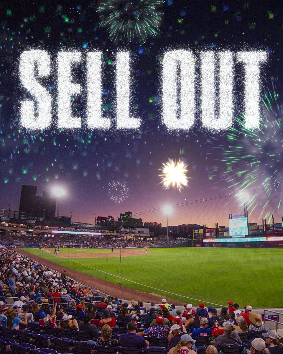 9,161 baseball fans enjoyed the Fourth of July with us tonight 🇺🇸

It is the first sellout of 2025 🤩