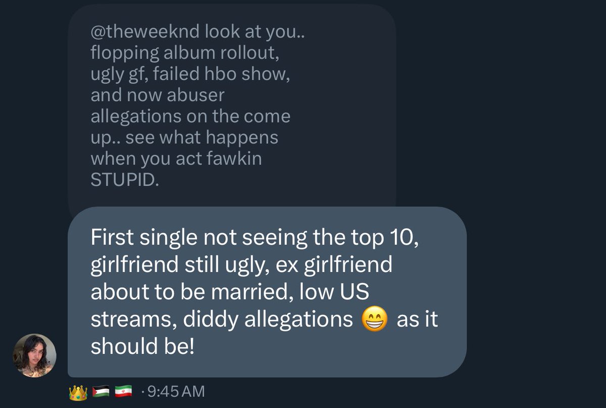 McCrispyXO's tweet photo. I’ll start off small with her raging hate against #SIMIKHADRA that suddenly decided to disappear after the presence of the #simihaze twins were in her company  at the recent Sofi show abel had👇  (p.s she’s an Abella stan at her grown age) https://t.co/rWZXROk08g