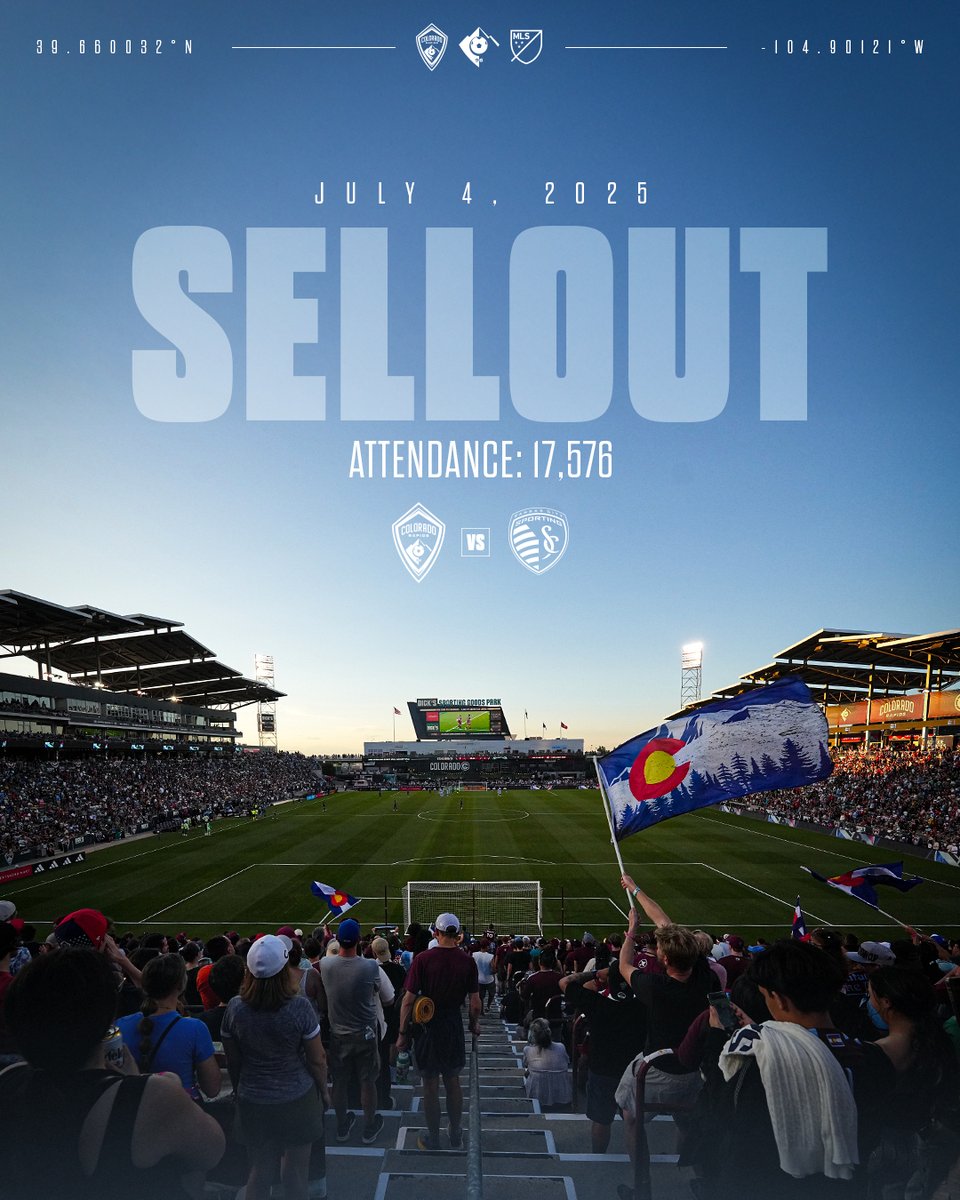 Although the result wasn't what we hoped, we're grateful to all our Burgundy &amp; Blue fans who joined us in celebrating Independence Day 🎆⚽️

#Rapids96