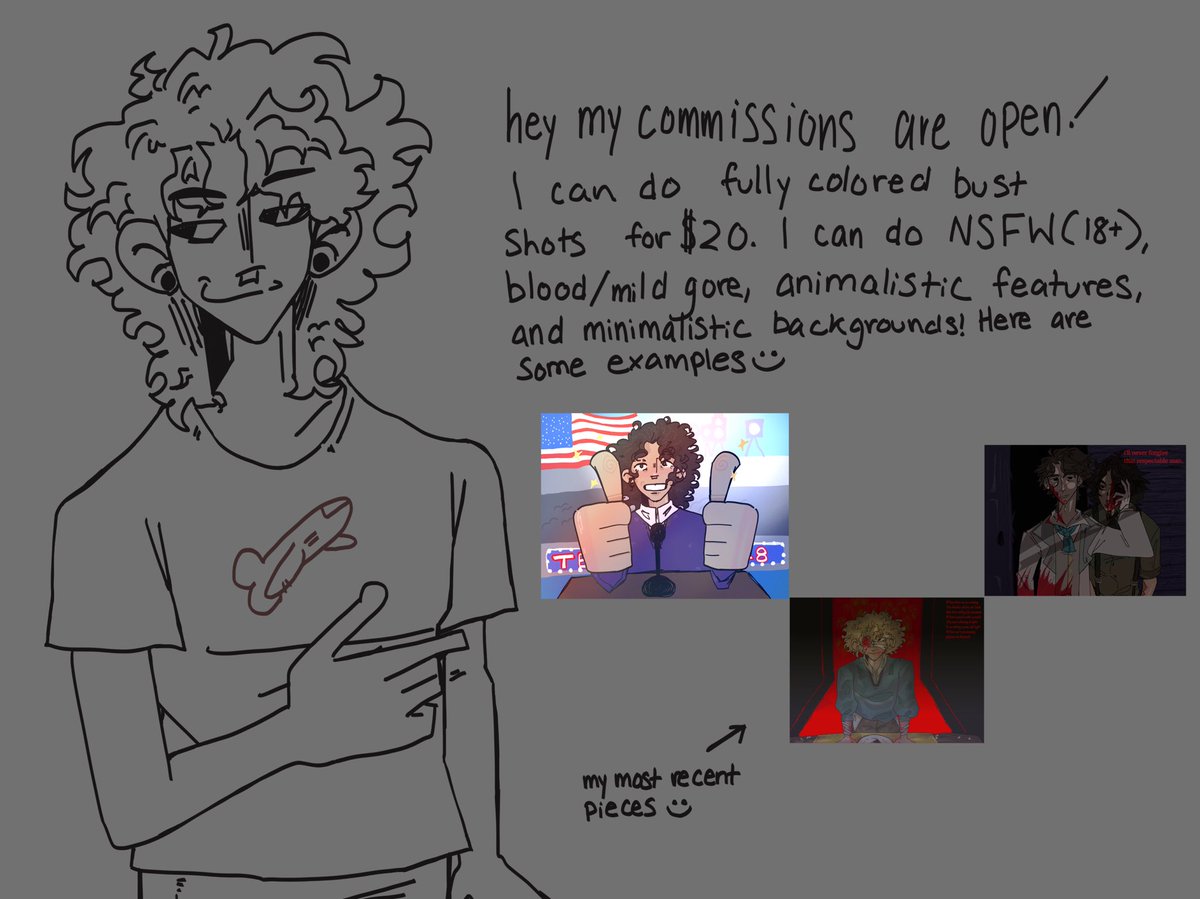 meowmaxxed's tweet photo. $20 HALF BODY FULL COLORS .ᐟ
— guess who! information and examples down below! feel free to dm me for any questions!
#commission #oc #fnaf #commissionsopen https://t.co/ISZIm9deAF