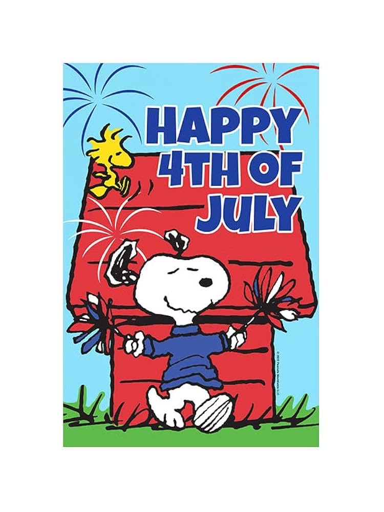 Peanuts_4Fans's tweet image. Snoopy’s on the roof watching fireworks, Woodstock’s wondering what all the noise is about, and Charlie Brown is probably overthinking the whole thing.
Wishing you a peaceful Fourth filled with simple joys and silly friends. 🇺🇸
#Peanuts #FourthOfJuly