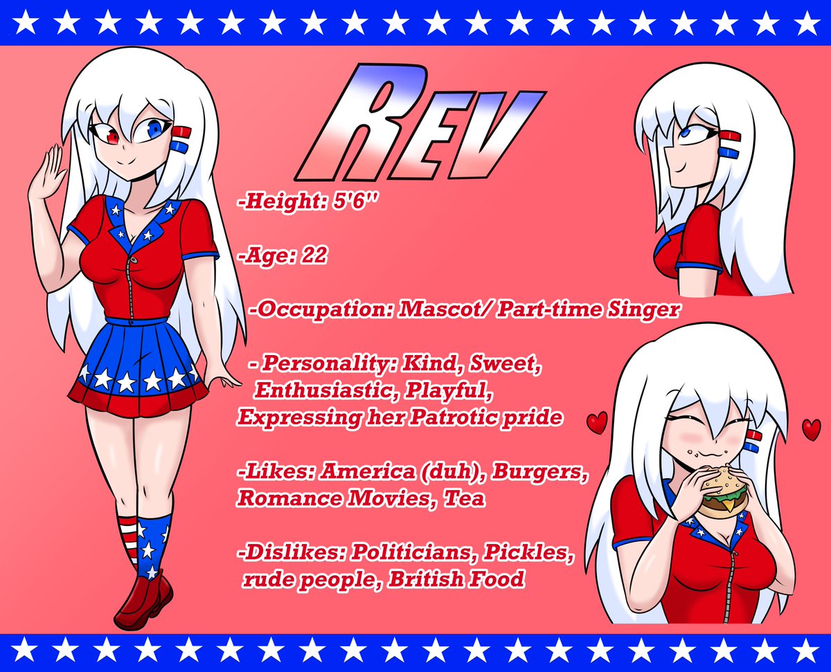 happy 4th peeps. I refined one of my OCs, Rev :D