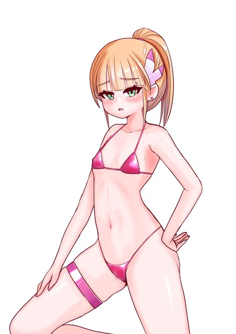 #ビキニの日
ビキニの日らしいので 以前の絵を手直ししました🥰 