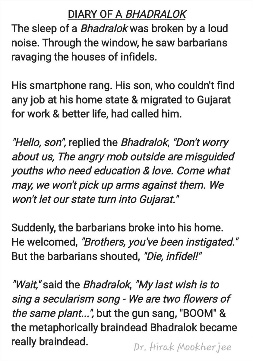 Rakesh Krishnan Simha (@byrakeshsimha) on Twitter photo Fate of Bhadralok Fate of Bhadralok