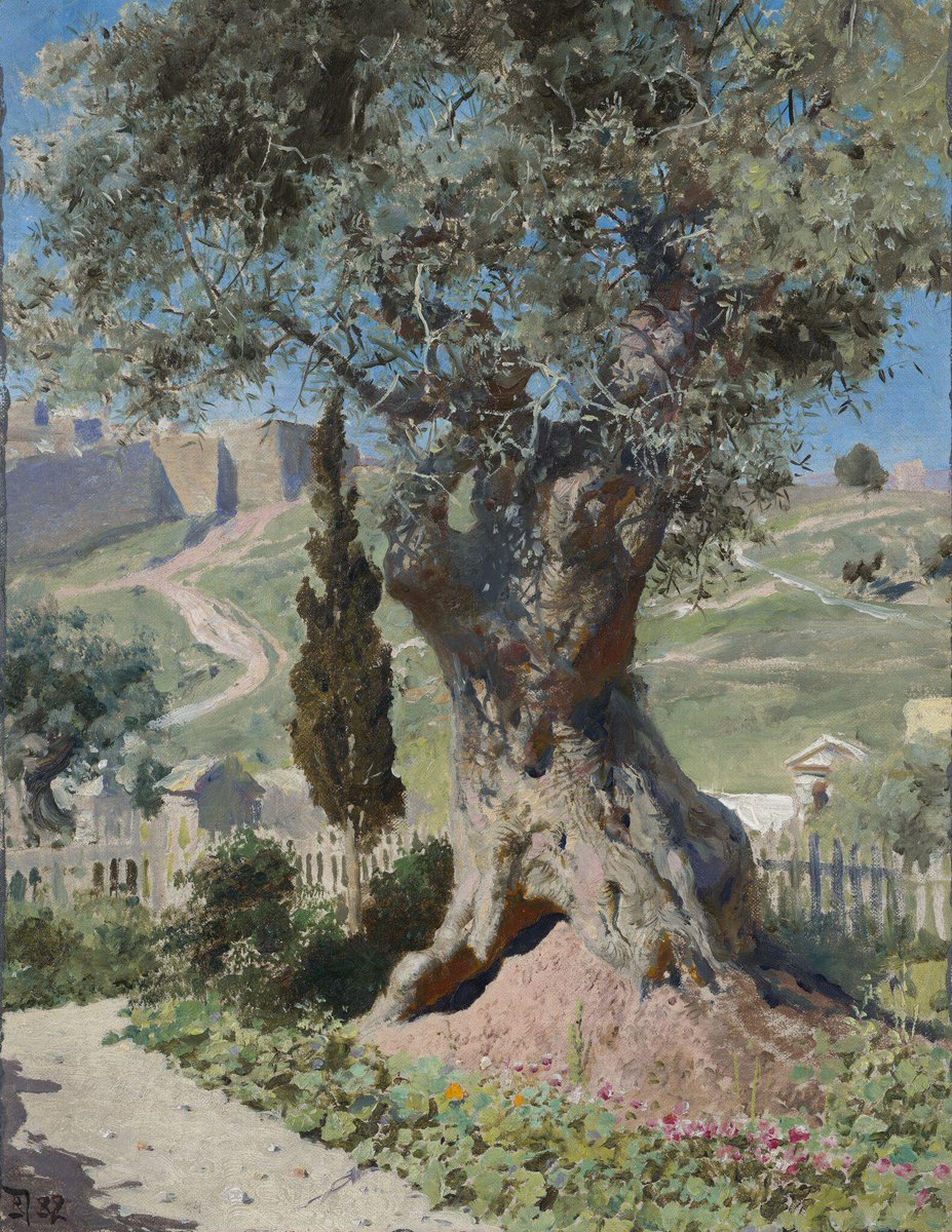 Vasily Polenov - "An Olive Tree in the Garden of Gethsemane" (1882)