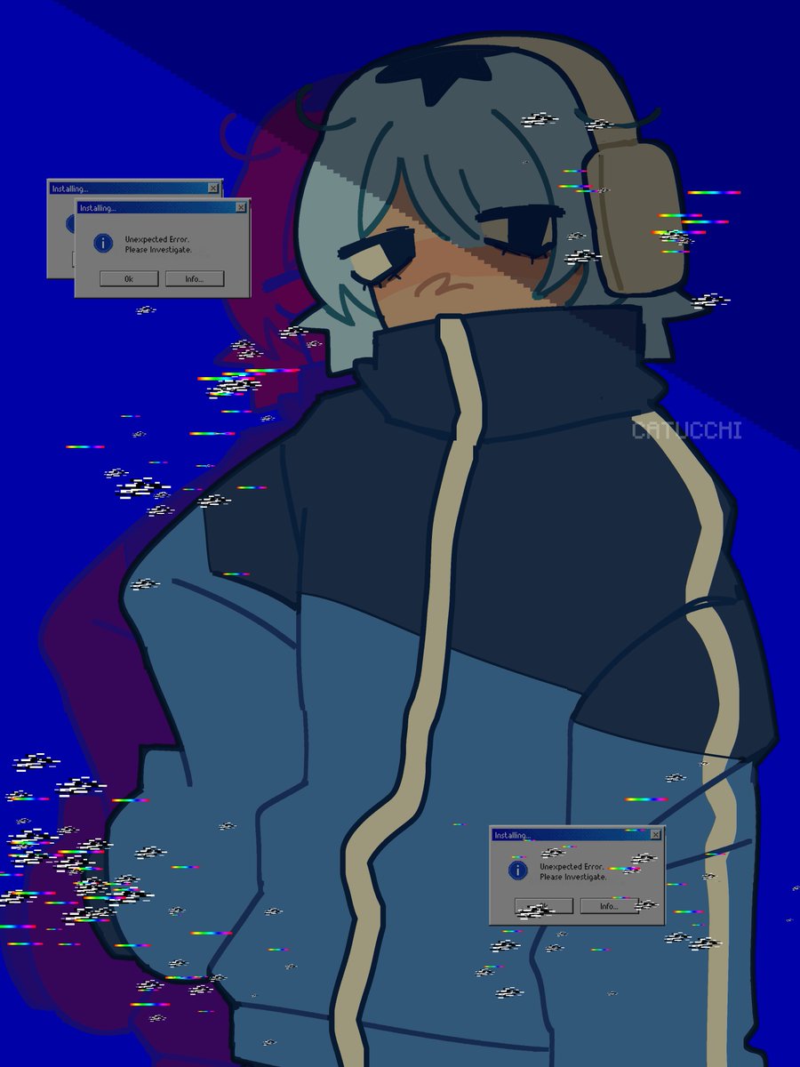 catucchii's tweet image. ╰┈➤ art fight thread !!! 🧵✏️
➜ first attack for ghostsaregone