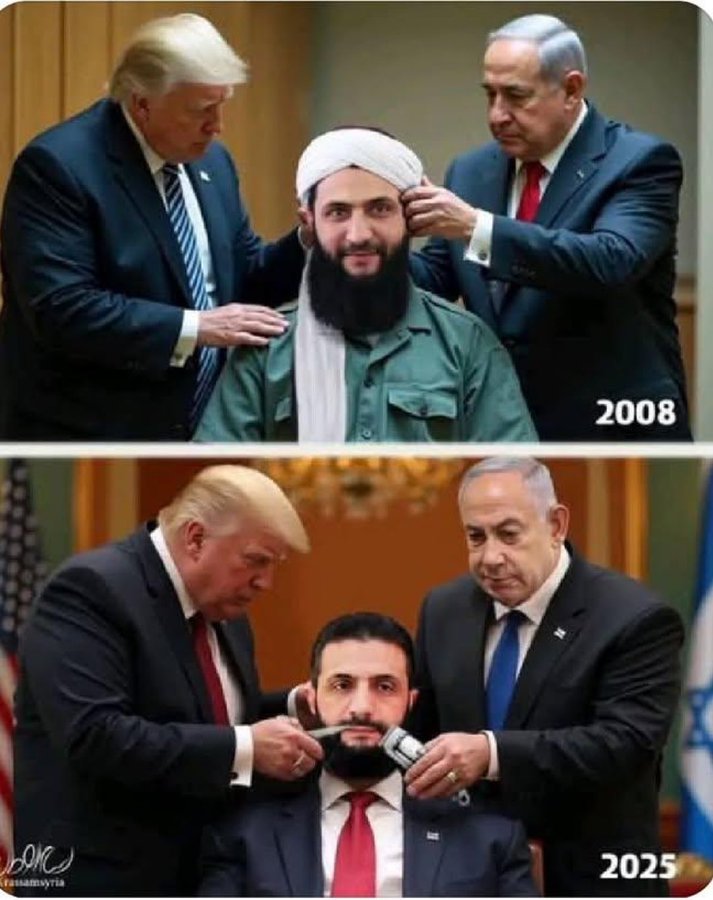 قصة الجولانى من البداية للنهاية فى صورتين :