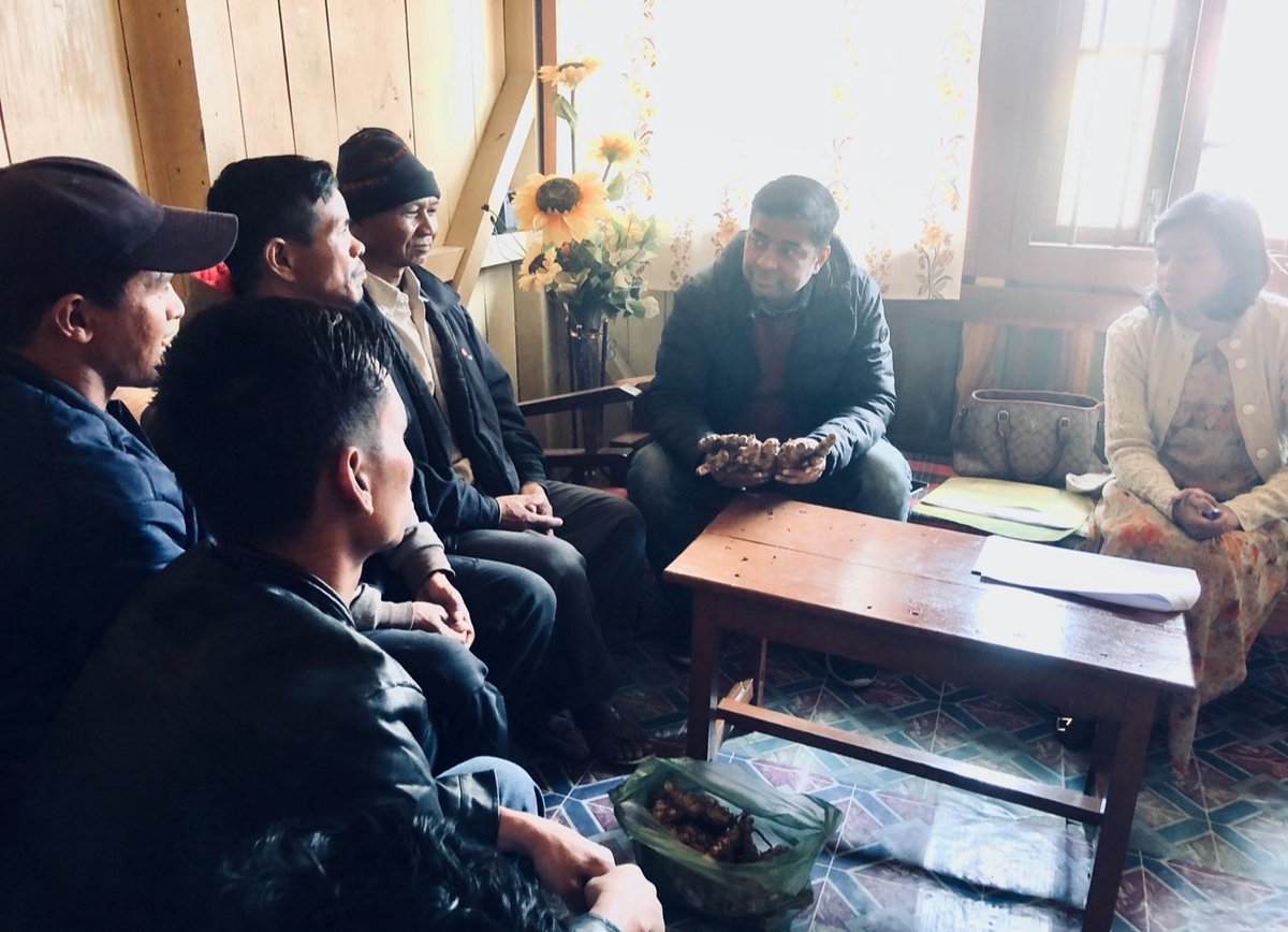 Pics from my trip to meet small scale farmers in Meghalaya few years ago .. travelled remote areas including places in east &amp; west khasi hills, Jaintia hills, Umling .. cc <a href="/SangmaConrad/">Conrad K Sangma</a> 

We enabled market linkage for pineapples, &amp; ginger .. 

Leave No Farmer Behind #HFN
