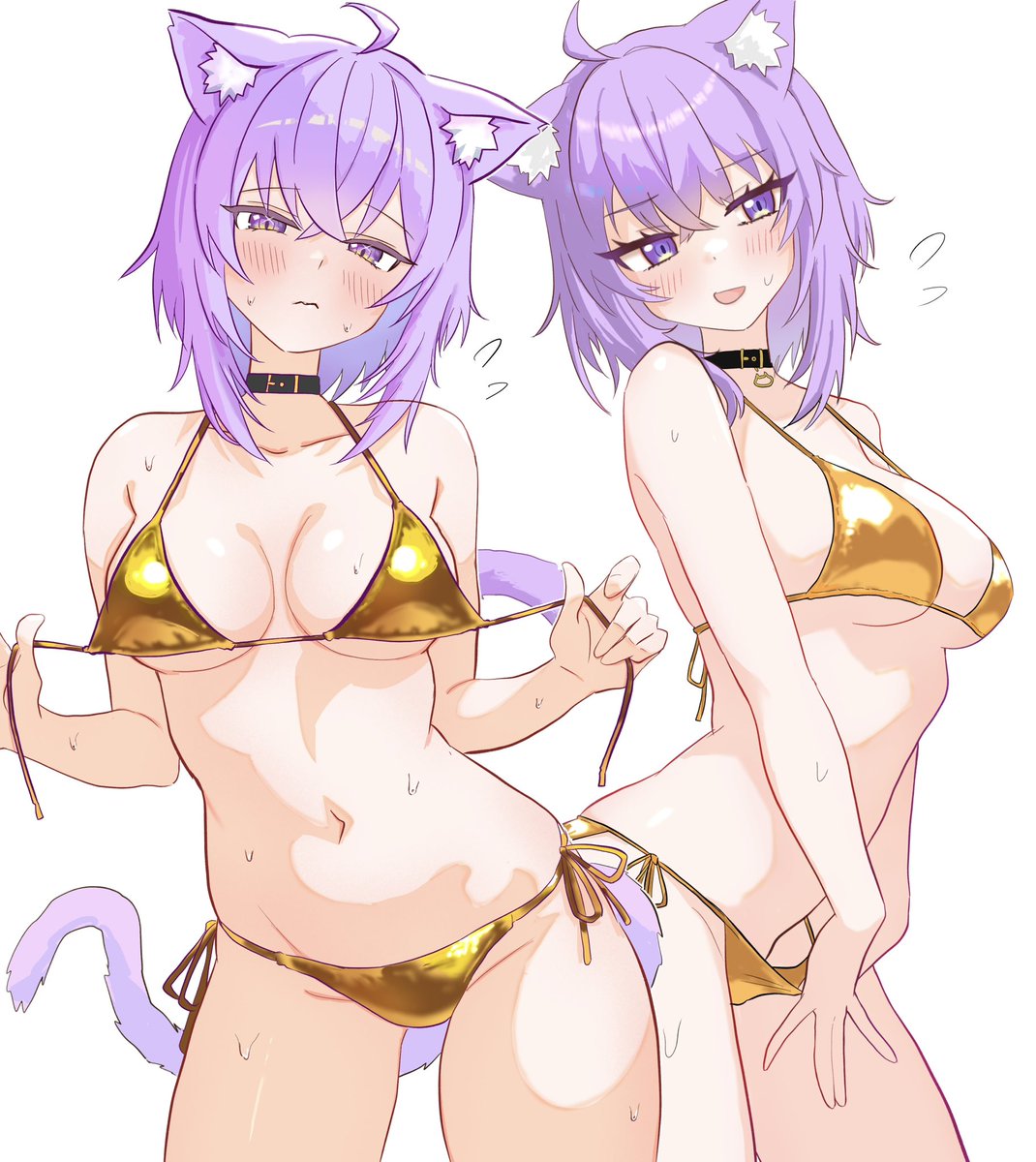 warg_illust's tweet image. ビキニの日 おかゆん