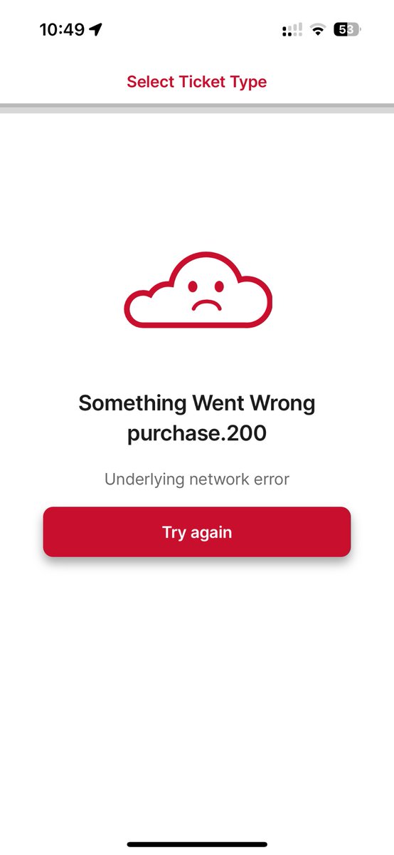 Heads up to <a href="/calgarytransit/">Calgary Transit</a> that the payment system on the app seems to not be working.