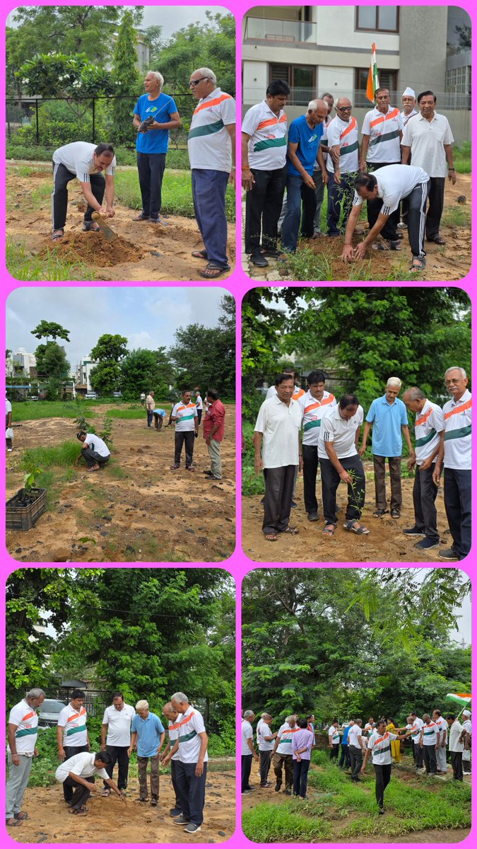 "એક વૃક્ષ માતાના નામે" મહાઅભિયાન:ગાંધીનગર સે-1 માં નેચર ફસ્ટ એન જીઓ સાથે રહી આજે  વડ, પીપળા અને લીમડા રોપી  અંજલી અર્પણ કરી,નદી, પર્વતો, શહીદોના નામ વૃક્ષોને અપાશે.
#nature #gandhinagar #saturdaymorning @naturefirst <a href="/AmdavadAMC/">Amdavad Municipal Corporation</a>  <a href="/InfoGujarat/">Gujarat Information</a> <a href="/IASGujarat/">Gujarat IAS Assoc</a> <a href="/CMOGuj/">CMO Gujarat</a>