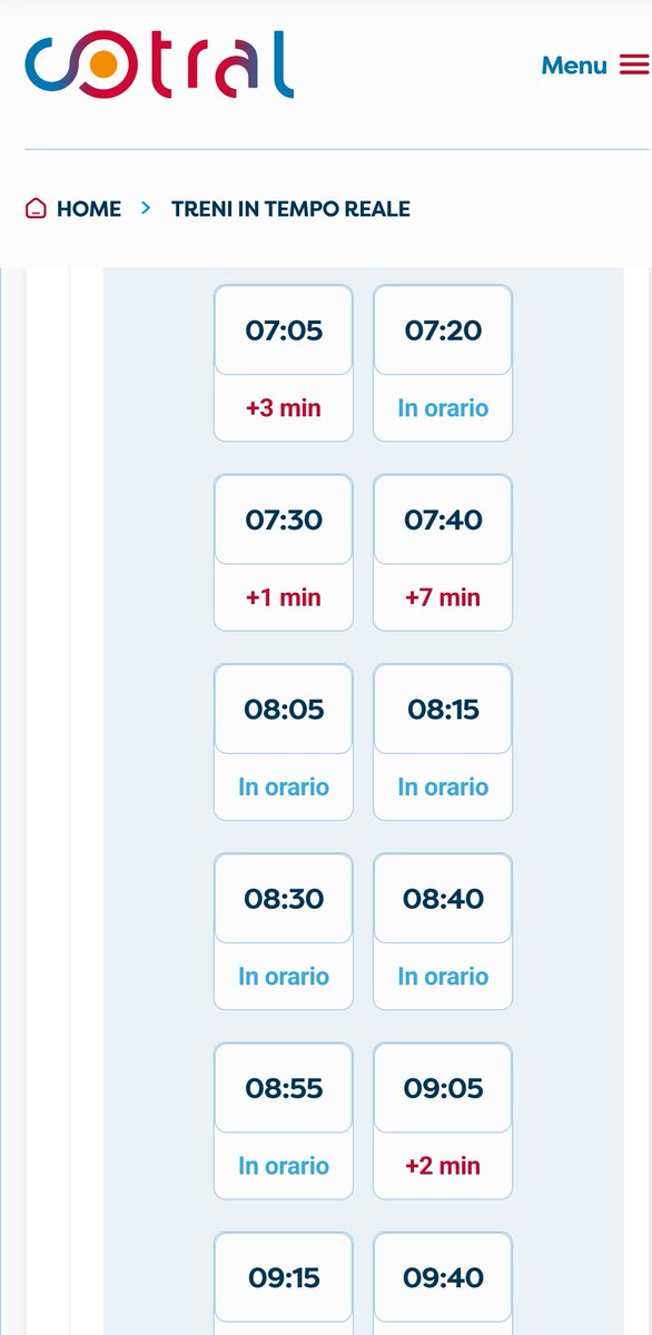 Ugo Quinzi (@quinziugo) on Twitter photo Mi fanno sorridere quando scrivono "Servizio regolare".
I ritardi fanno parte della regolarità del servizio <a href="/TUTraP_APS/">TUTraP-APS</a> <a href="/PendolariRMNord/">Pendolari Roma Nord</a> <a href="/rosati_fabio/">Fabio Rosati 🇮🇹</a> Mi fanno sorridere quando scrivono "Servizio regolare".
I ritardi fanno parte della regolarità del servizio <a href="/TUTraP_APS/">TUTraP-APS</a> <a href="/PendolariRMNord/">Pendolari Roma Nord</a> <a href="/rosati_fabio/">Fabio Rosati 🇮🇹</a>