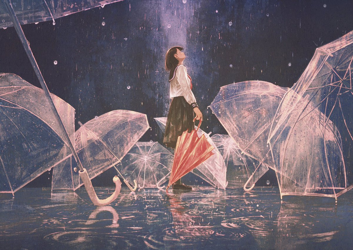 「夜の隙間に積もる雨」