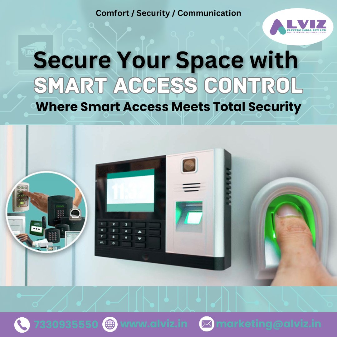 AlvizIndia's tweet image. Access Redefined – Smarter, Safer, Seamless! 🔐✨
Control and monitor entry points with our Smart Access Control System – featuring biometric, RFID, mobile access & real-time tracking.
Secure your space the intelligent way with Alviz Electro India Pvt Ltd.
#SmartAccessControl