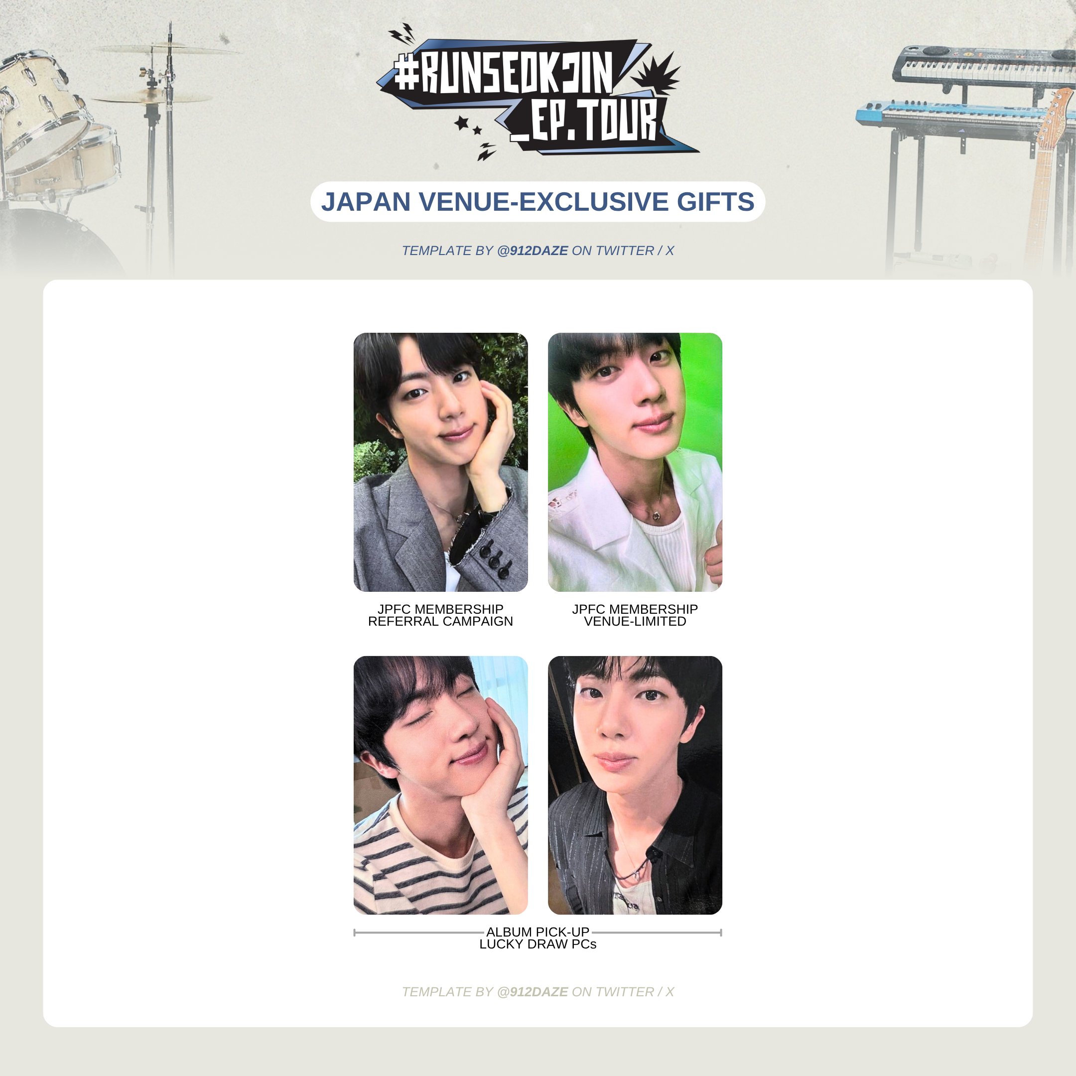 BTS RUNSEOKJIN_EP.TOUR ジン JINトレカ2枚 j )⁷ on X: 