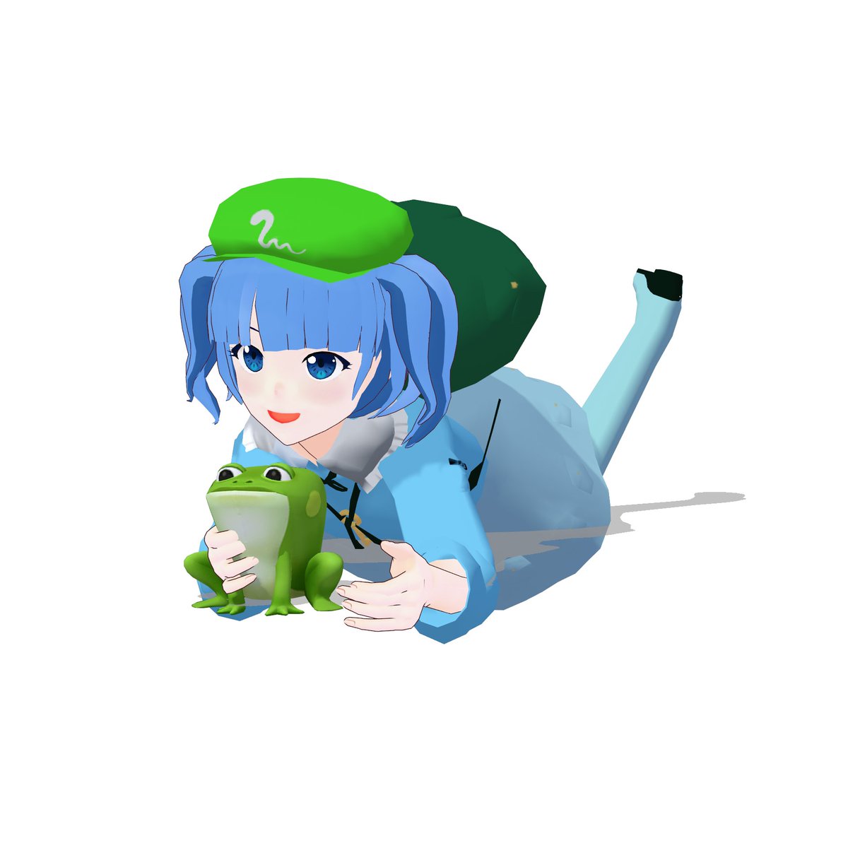 OSONO0926's tweet photo. 🎨 制作再開しました｜にとり制作中🐸

約1年ぶりの更新になります。
お休み中にもモデルをお迎えくださった皆さま、本当にありがとうございました…！
今後のことや、価格についても少しだけnoteにまとめました。
よければご一読ください🧵
#OSONO式 #東方Project #3Dモデル #河城にとり 
 https://t.co/JU3Vx9TFk5