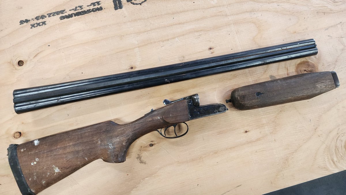 mntwrf's tweet image. This shitty old evidence locker 12ga will make an excellent candidate for our first SBS project
