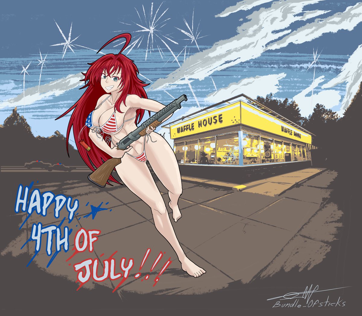 BoSticks2k21's tweet photo. A commissioned picture for #4thofJuly of #RiasGremory from #HighSchoolDxD with a #Winchester #M1897 #Trenchgun
did a few variants too
You can see the NSFW variants and the PSD file with all permutations at my patreon for as low as 1usd
https://t.co/rmaOIQEpqo
#USABikini #pinup https://t.co/WtYJ0FbaP4