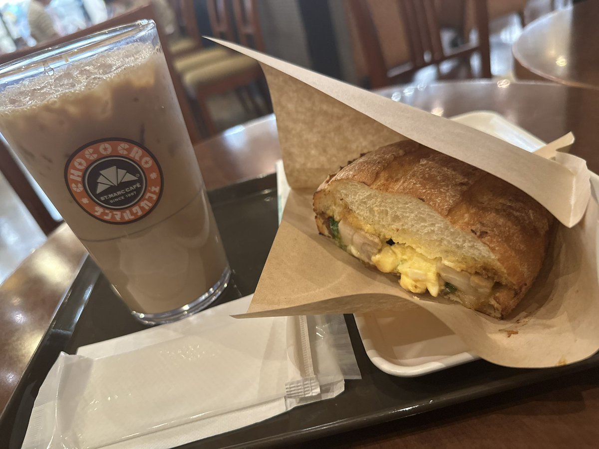 サンマルクカフェ　とろりチキンテリタマ　うまい