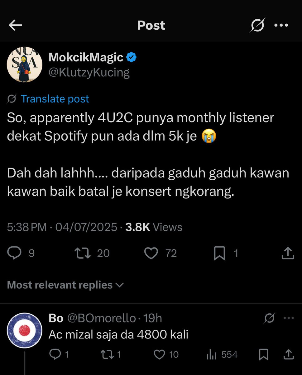 Maknanya lagi 200 tu Emilia Rosnaida je yang dengar 😭