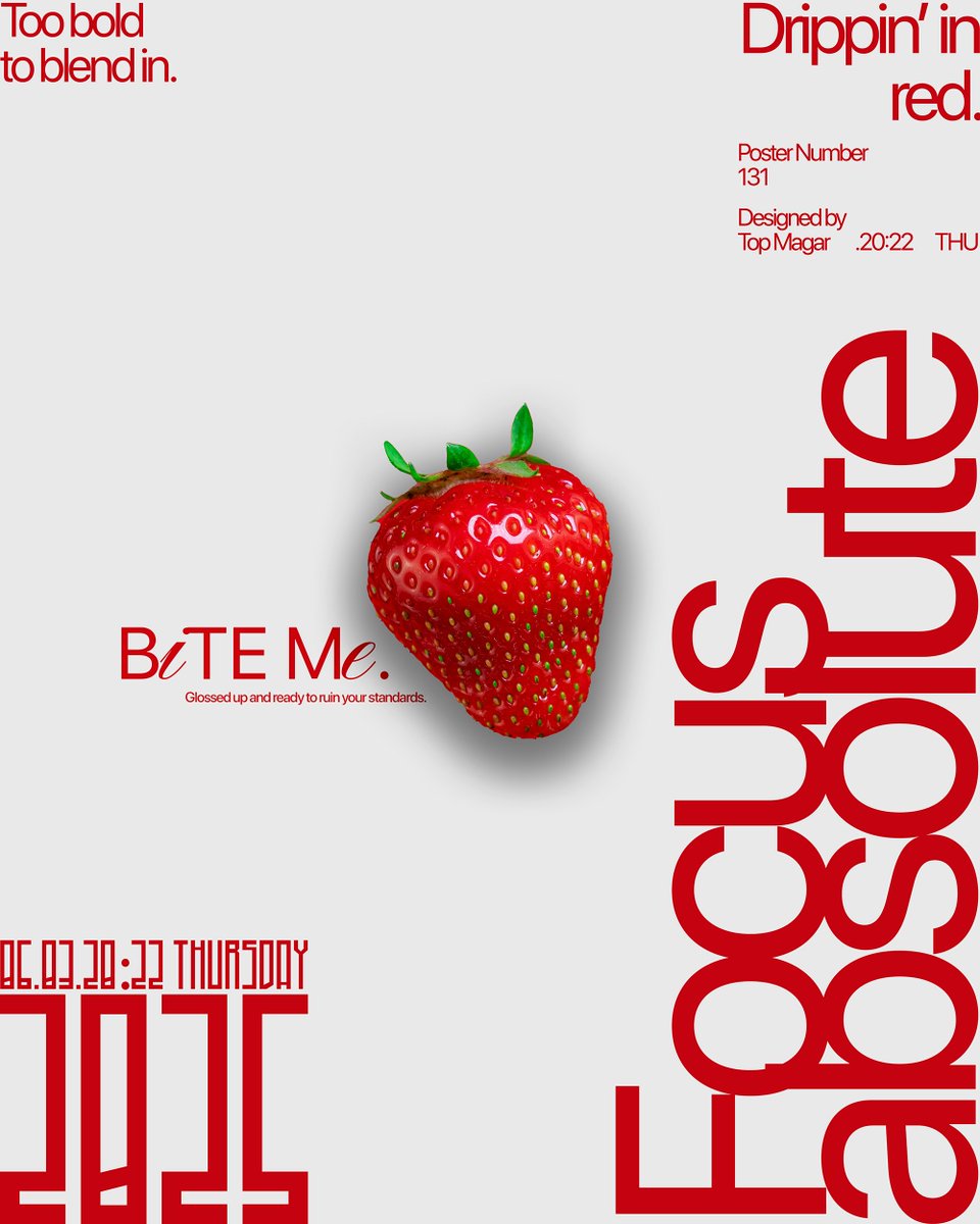 animocstudio's tweet photo. BITE ME.  Glossed up and ready to ruin your standards.  Red isn't a color. It's a whole damn attitude.  Too bold to blend in. 
🫧 Designed by: Top Magar 
🎨 Studio: @animoc.studio 
Animoc Studio ⓦ https://t.co/3kZgEhTtaS