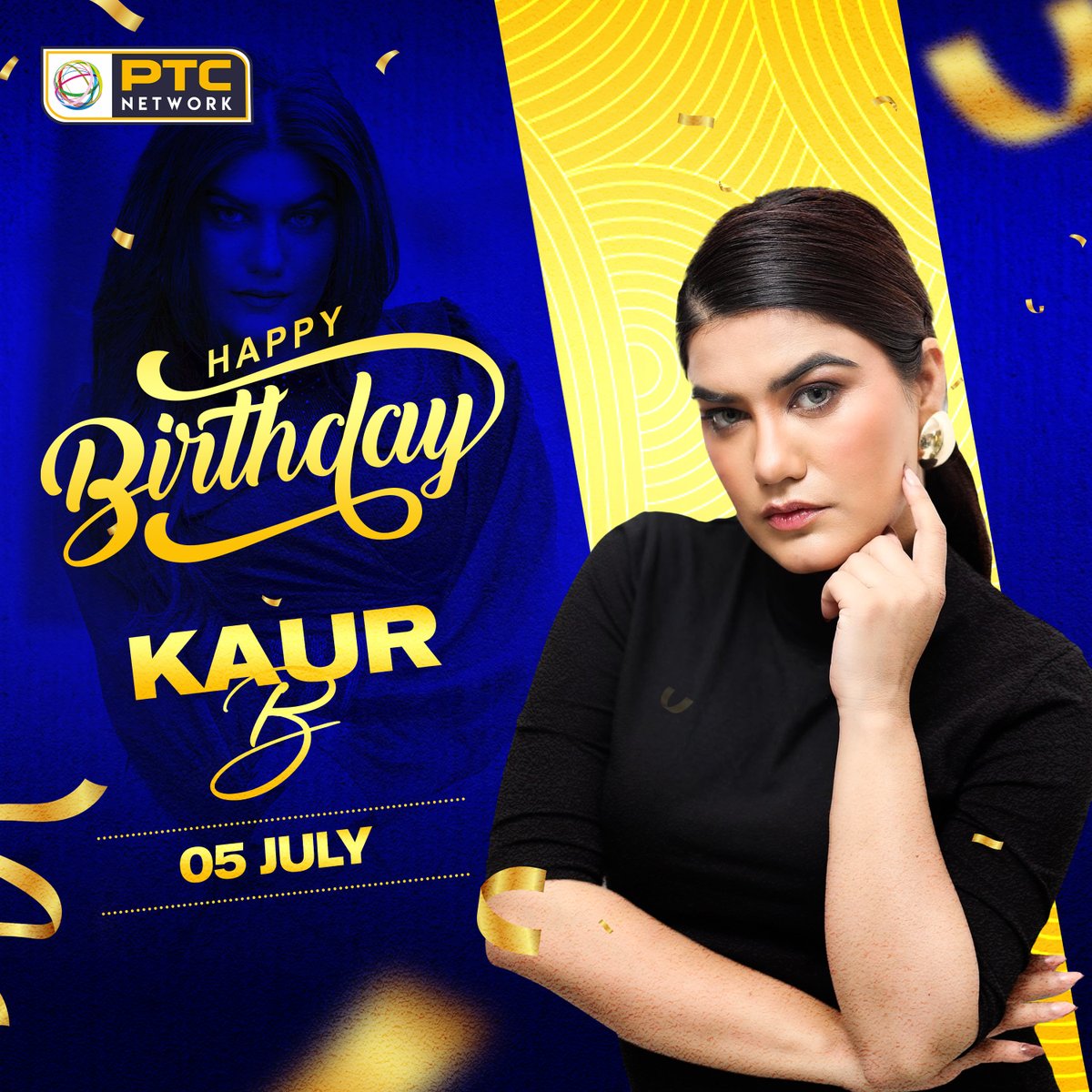 PTC_Network's tweet photo. PTC Network wishes a very Happy Birthday to Kaur B.

@KaurBmusic 
#happybirthdaykaurb #birthdaywishes #happybirthday #kaurb #pollywood #PTCPunjabi https://t.co/wAbH07Wkph
