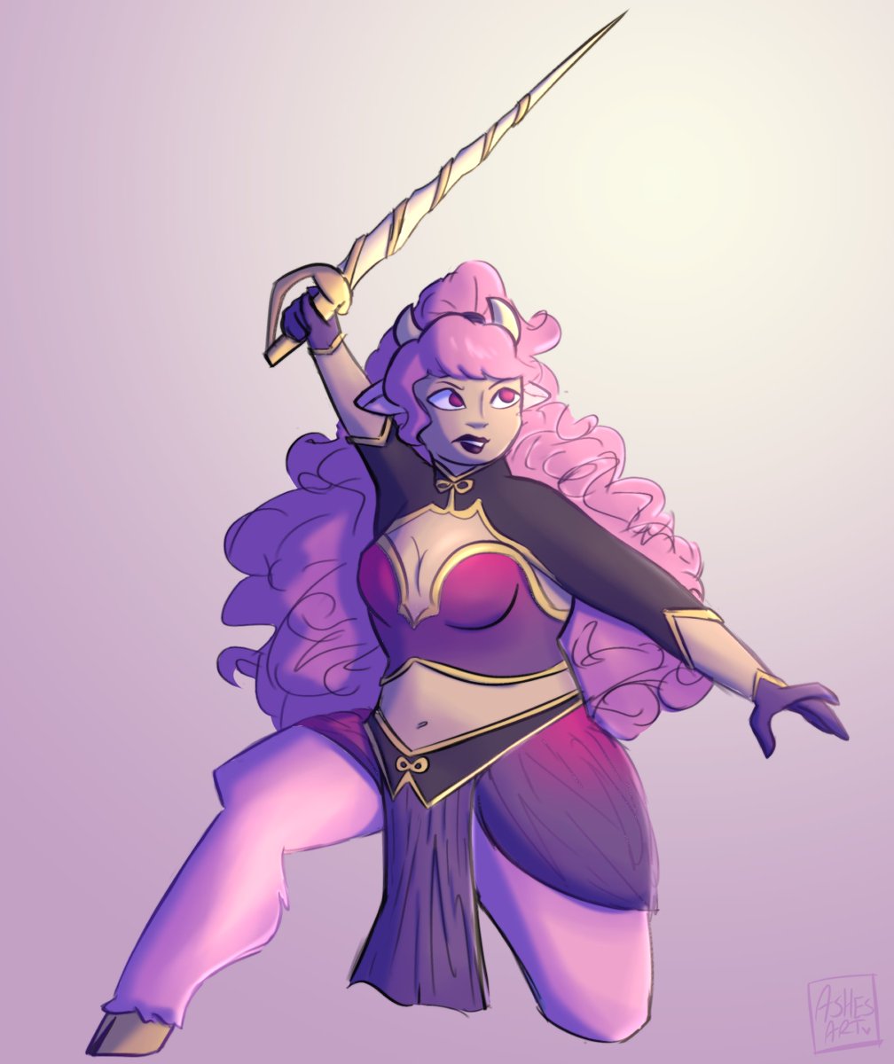 Fifth ArtFight of 2025!!! made for the lovely @ UnderworldArts (on ArtFight) with their character Illia Harmon! 
🧡🦕☠️

#artfight #artfight2025 #TEAMFOSSILS #oc #fanart