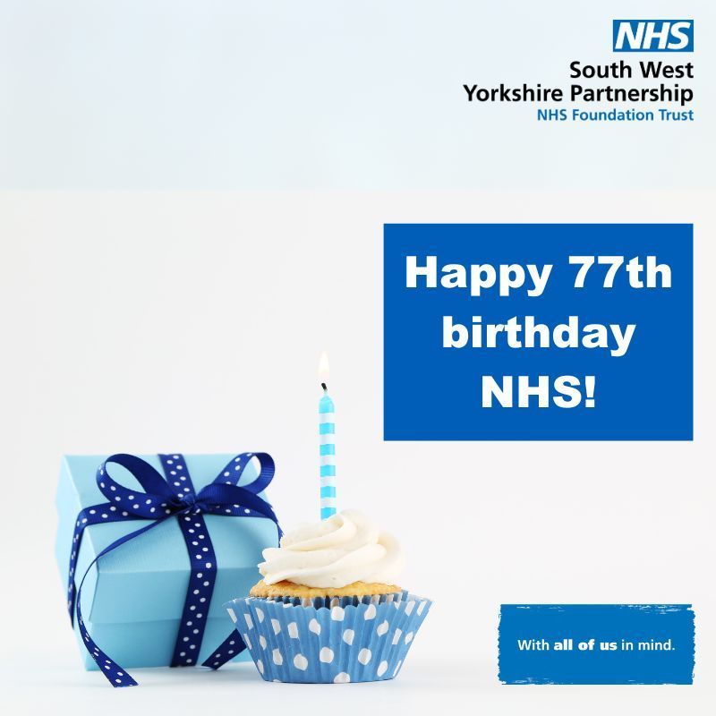 Today, 5 July, marks 77 years of the National Health Service. Happy birthday NHS! 🎂🥳💙