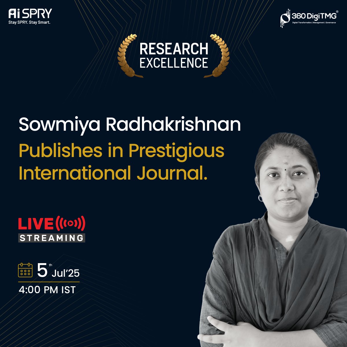 360digitmg's tweet image. 🔬 Interview with Sowmiya Radhakrishnan | International Research Article Publication 🔬

Click Here: ijisrt.com/intelligent-re…

Watch Here: 👇
youtube.com/live/Z5DQADYCq…

#AIResearch #ImageClassification #ComponentReuse #SmartManufacturing #ResourceOptimization #360DigiTMG