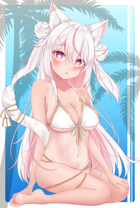 夏焼けちゃうタイプです…小麦肌になっても好きでいてくれる? #ビキニスタイルの日