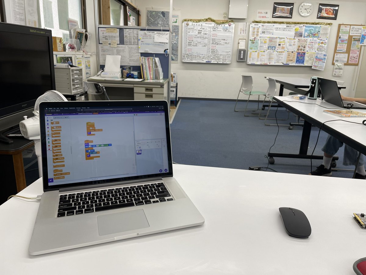 CodeDojoFujie's tweet image. ただいま絶賛開催中！本日2人参加です。
