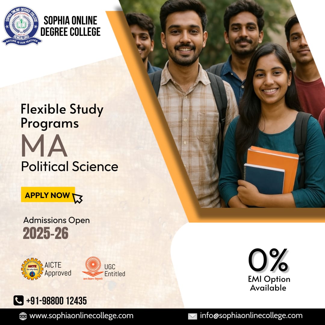 SophiaonlineDeg's tweet image. Master the Art of Governance with MA Political Science

Build your academic future with Sophia Online Degree College’s UGC Entitled &amp;amp; AICTE Approved. 

 📞 wa.me/+91-9880012435
📧 info@sophiaonlinecollege.com
🌐 sophiaonlinecollege.com

#MAPoliticalScience #OnlineMA #Political