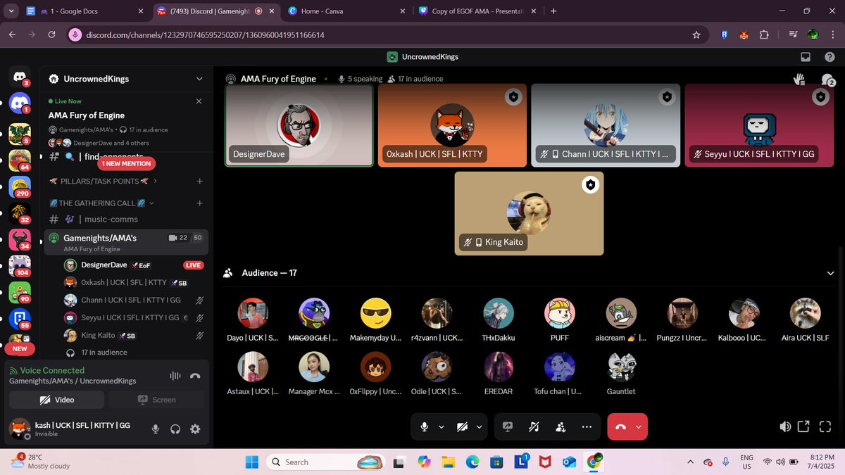 Last night's AMA was a success—huge thanks to everyone who tuned in! <a href="/Retrocoffee03/">Seyyu</a>, <a href="/Amianlaz/">卡诗</a> <a href="/VenceChristian1/">dotWakusei</a>, and a special thanks to sir DesignerDavefor joining us!

<a href="/UncRown3DKinGs/">UncrownedKings</a>
#Web3Gaming
His portfolio: designerdave.world
His yt channel: youtube.com/@designerdave?…