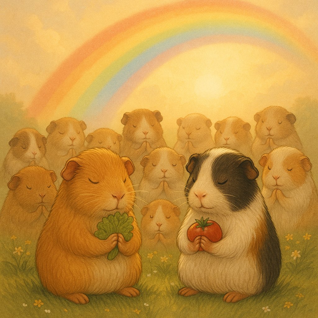 お空のモルたちが地上の飼い主たちのためにお祈りしてくれてるので、7月も平和に過ぎてゆきます。