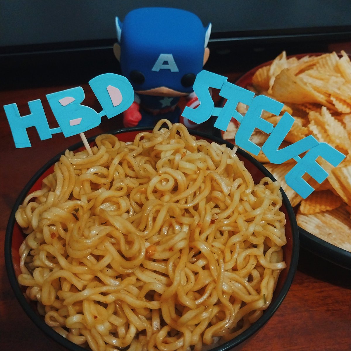 616winghead's tweet image. #srcakeparty #happybirthdaysteverogers late posting but i celebrated yesterday 💙 no one perceive me (/o\)